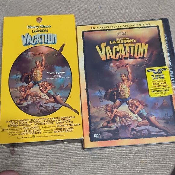 National Lampoons Vacation Trilogy Box Set VHS & DVD Chevy Chase, C-Vaca 2 - Picture 2 of 11